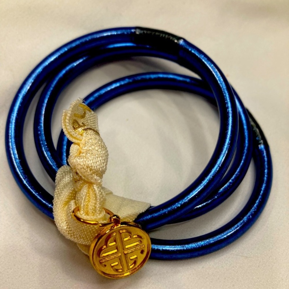 Three Blue Buddha Girl Bracelets
